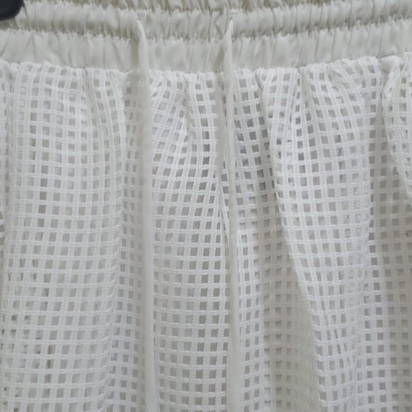 CLOVER CANYON - WHITE MESH LONG SKIRT - Picture 2 of 7